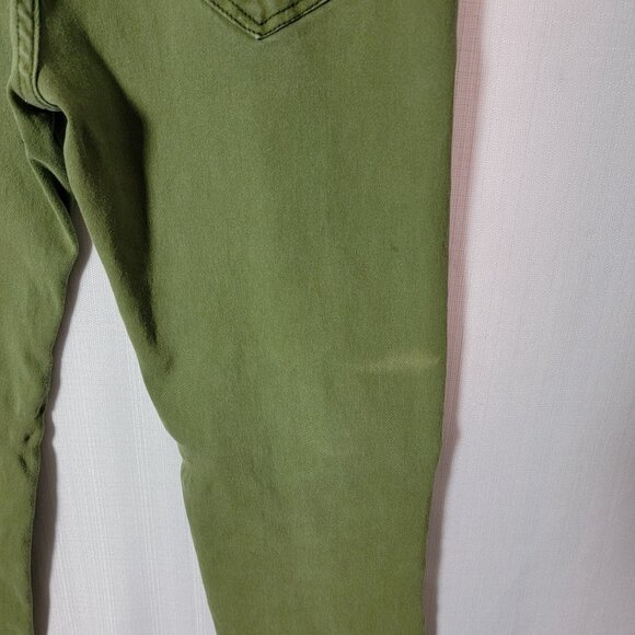 Qazel Vorrlon Mens Skinny Jeans Sz 32 Stretch Ripped Zippered knees Distressed - Picture 6 of 16